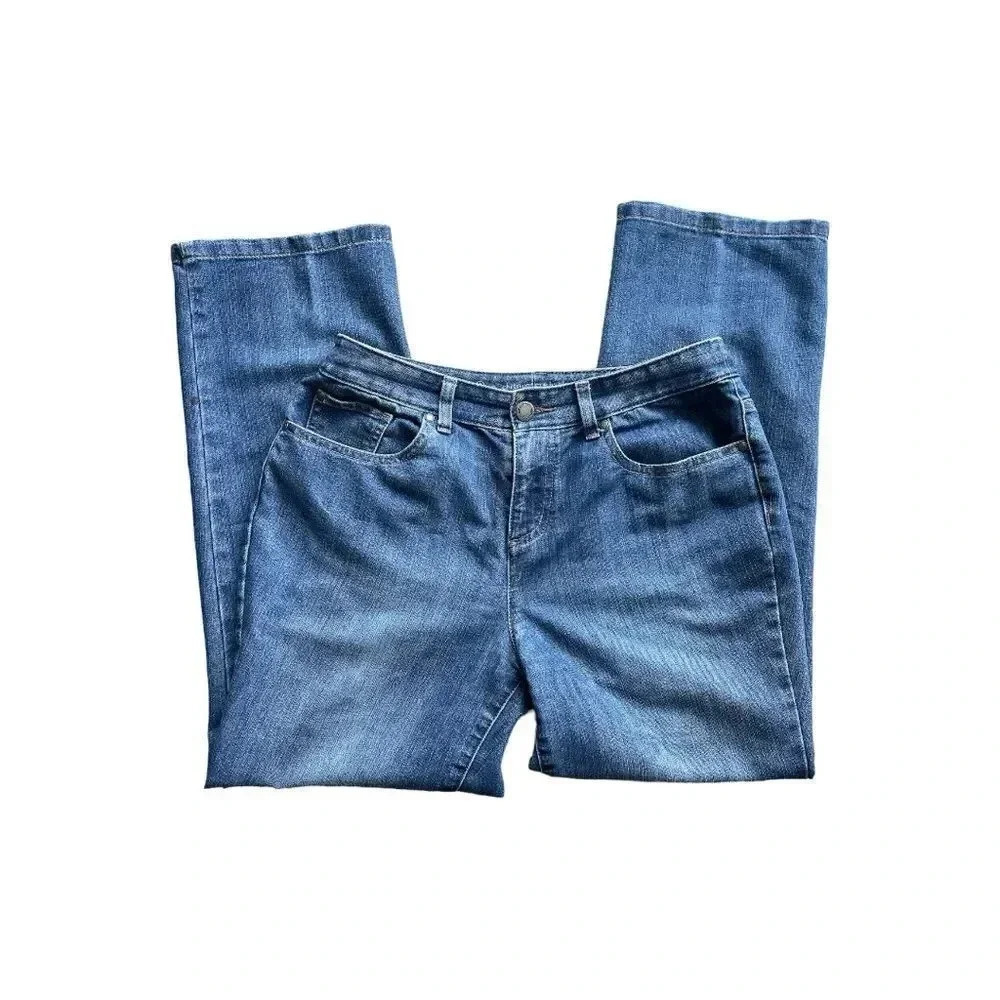 Christopher & Banks Jeans, women’s, 10P, Classic Petite Straight Leg Jeans. - Picture 2 of 13